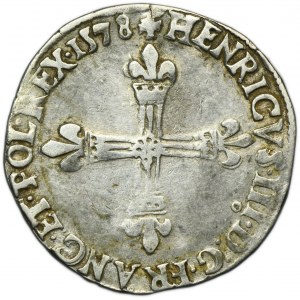 Henryk Walezy, 1/4 Ecu Rennes 1578