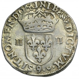 Henry III of France, 1/4 Ecu Rennes 1578