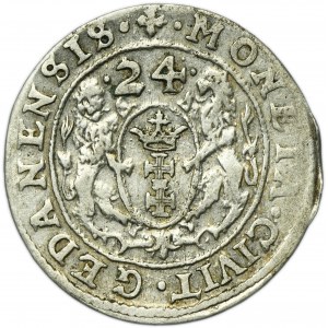 Sigismund III Vasa, 1/4 Thaler Danzig 1624/3 - PR•