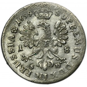 Germany, Brandenburg-Prussia, Friedrich III, 1/4 Thaler Königsberg 1699 SD