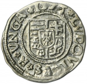Hungary, Louis II of Hungary, Denarius Kremnitz 1526 KA