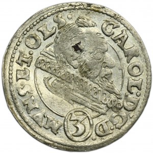 Silesia, Duchy of Münsterberg-Oels, Karl II, 3 Kreuzer Oels 1612