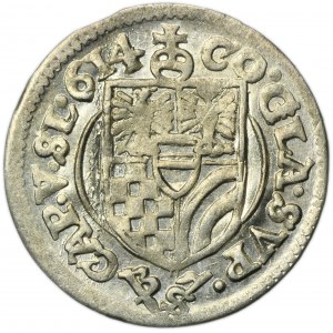 Silesia, Duchy of Münsterberg-Oels, Karl II, 3 Kreuzer Oels 1614