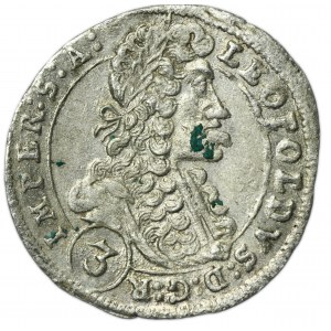 Autriche, Léopold Ier, 3 Krajcars Prague 1699 GE
