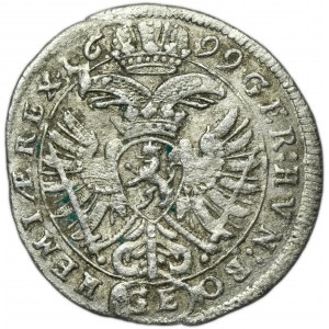 Autriche, Léopold Ier, 3 Krajcars Prague 1699 GE