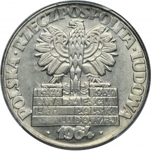 PRÓBA NIKIEL, 10 złotych 1964 Nowa Huta Płock Turoszów - PCGS SP66
