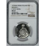 PRÓBA NIKIEL, 50 złotych 1979 Mieszko I - półpostać - NGC MS67