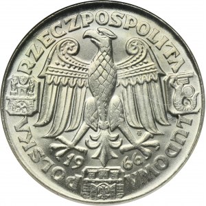 SAMPLE, 100 zlotých 1966 Mieszko a Dąbrówka hlavy