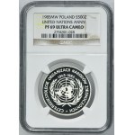 500 Gold 1985 40th Anniversary of the United Nations - NGC PF69 ULTRA CAMEO