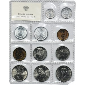 Set, PRL, Polish Coins Issued in 1976 (11 pieces).