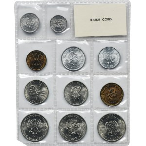 Set, PRL, Polish Coins Issued in 1976 (11 pieces).