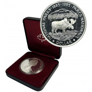 Kanada, Alžbeta II, 1 USD 1985 Národné parky