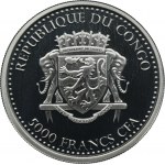 Democratic Republic of the Congo, 5.000 Francs 2015 - Gorilla