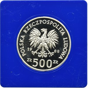 500 złotych 1988 XIV Mistrzostwa Świata w Piłce Nożnej Włochy 1990