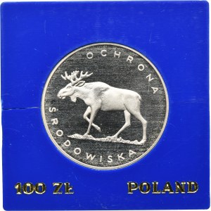 100 zloty 1978 Environmental Protection Moose