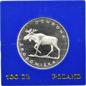 100 zloty 1978 Environmental Protection Moose