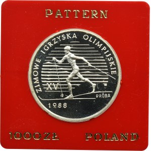 PRÓBA, 1.000 złotych 1987 XV Zimowe Igrzyska Olimpijskie 1988