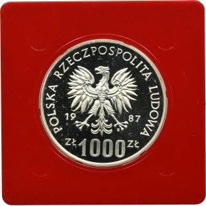 PRÓBA, 1.000 złotych 1987 XV Zimowe Igrzyska Olimpijskie 1988