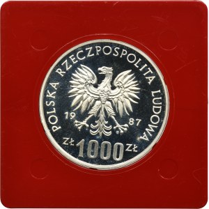 PRÓBA, 1.000 złotych 1987 XV Zimowe Igrzyska Olimpijskie 1988