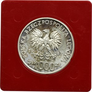 PRÓBA, 1.000 złotych 1987 XV Zimowe Igrzyska Olimpijskie 1988