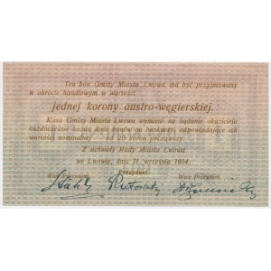 Lviv, 1 couronne 1914 - Ser. W -
