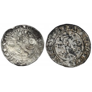 Set, Bohemia Wenceslaus II and Johann I, Groschen Kuttenberg (2 pcs.)