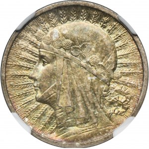 Głowa Kobiety, 2 złote 1933 - NGC MS62