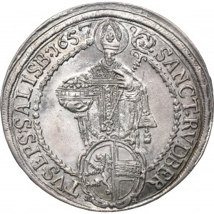 Austria, Archbishopric of Salzburg, Guidobald von Thun, Thaler 1657