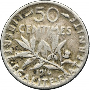 France, Third Republic, 50 Centimes Paris 1916