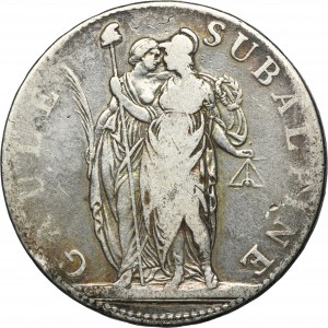 Itálie, Piemontská republika, 5 franků 1800