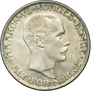 Norway, Haakon VII, 2 Kroner Kongsberg 1917