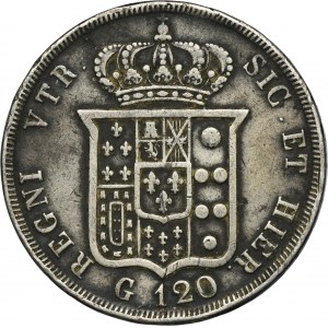Italy, Kingdom of the Two Sicilies, Ferdinand II, 120 Grana Naples 1838