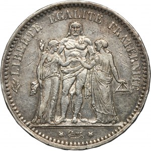 France, Third Republic, 5 Francs Paris 1873 A
