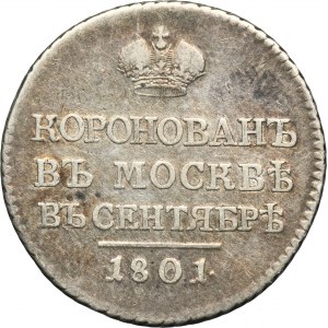 Rosja, Aleksander I, Żeton koronacyjny Petersburg 1801