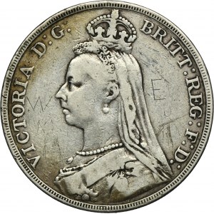 Wielka Brytania, Wiktoria, 1 Korona Londyn 1889