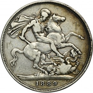 Great Britain, Victoria, 1 Crown London 1889