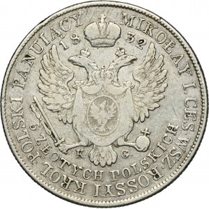 Kingdom of Poland, 5 zloty Warsaw 1832 KG