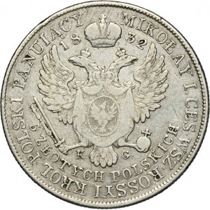 Kingdom of Poland, 5 zloty Warsaw 1832 KG