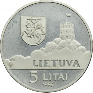 Lithuania, Second Republic, 5 Litai Vilnius 1998 - Children of the World