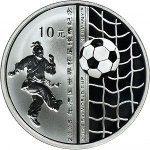 Chiny, 10 Yuan 2005 - Mistrzostwa Świata w Piłce Nożnej, Niemcy 2006