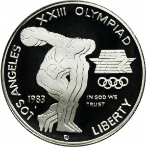 USA, 1 Dolar San Francisco 1983 S - XXIII Letnie Igrzyska Olimpijskie - Dyskobol