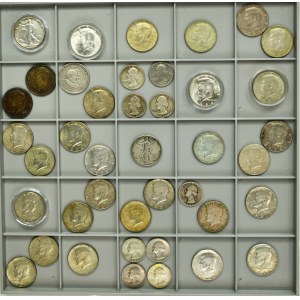 Set, USA, 1/4 Dollar and 1/2 Dollar (41 pcs.)