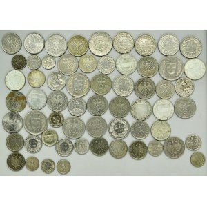 Set, Mix North American and European coins (61 pcs.)