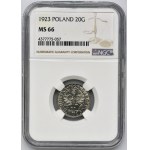 20 pennies 1923 - NGC MS66