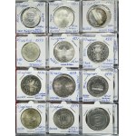Zestaw, Austria, Węgry, Klaser z monetami (180 szt.) - SREBRO