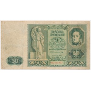 50 złotych 1936 - AW - RZADKI