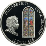 Cook Islands, Elizabeth II, 10 Dollars 2010 Cologne Cathedral