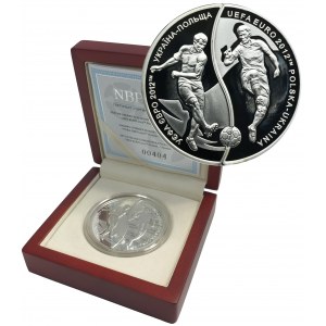 Zestaw, 10 złotych i 10 Hrywien 2012 UEFA (2 szt.)