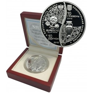 Zestaw, 10 złotych i 10 Hrywien 2012 UEFA (2 szt.)