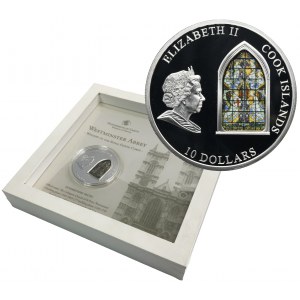 Cook Islands, Elizabeth II, 10 Dollars 2011 Westminster Abbey